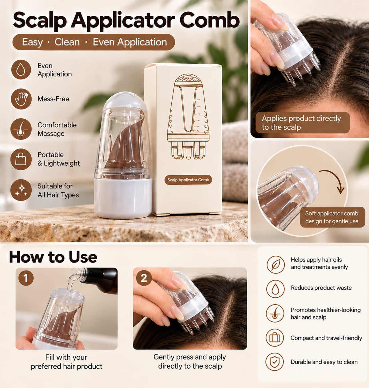 Scalp Applicator Comb